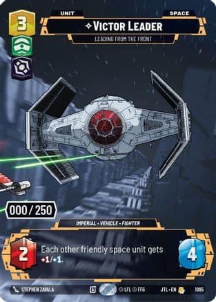 Victor Leader - Leading from the Front (Serialized) | Foil (1095)  [Jump to Lightspeed]