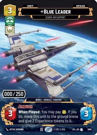 Blue Leader - Scarif Air Support (Serialized) | Foil (1098)  [Jump to Lightspeed]