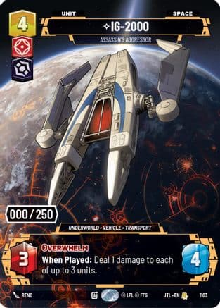 IG-2000 - Assassin's Aggressor (Serialized) | Foil (1103)  [Jump to Lightspeed]