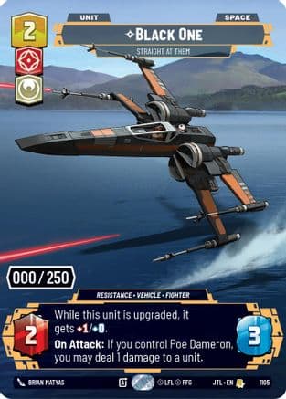 Black One - Straight At Them (Serialized) | Foil (1105)  [Jump to Lightspeed]