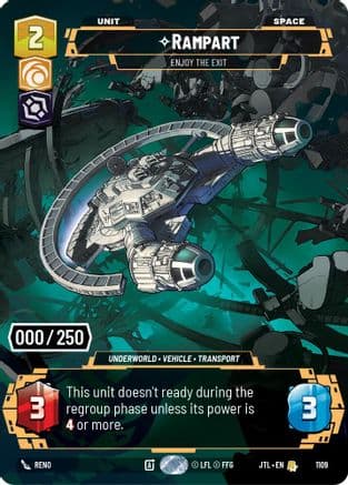 Rampart - Enjoy the Exit (Serialized) | Foil (1109)  [Jump to Lightspeed]
