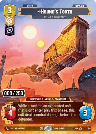 Hound's Tooth - Reliable and Deadly (Serialized) | Foil (1110)  [Jump to Lightspeed]