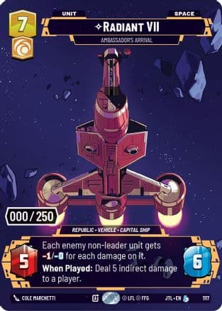 Radiant VII - Ambassadors' Arrival (Serialized) | Foil (1117)  [Jump to Lightspeed]