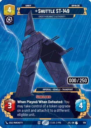 Shuttle ST-149 - Under Krennic's Authority (Serialized) | Foil (1119)  [Jump to Lightspeed]