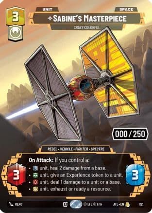 Sabine's Masterpiece - Crazy Colorful (Serialized) | Foil (1121)  [Jump to Lightspeed]