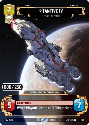 Tantive IV - Fleeing the Empire (Serialized) | Foil (1122)  [Jump to Lightspeed]