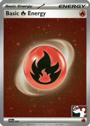 Basic Fire Energy (Cosmos Holo) 002- Prize Pack Series Cards Holofoil