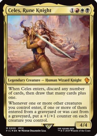 Celes, Rune Knight (Surge Foil) |  Foil (220) [Commander: FINAL FANTASY]