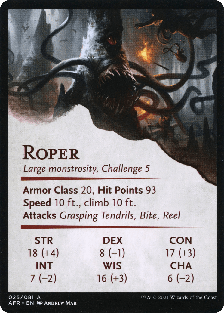 Lurking Roper // Roper (AAFR-025) - Adventures in the Forgotten Realms Art Series (Borderless)