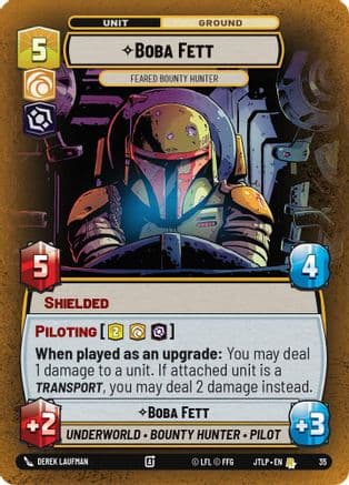 Boba Fett - Feared Bounty Hunter (Foil) | Foil (35)  [Jump to Lightspeed  Weekly Play Promos]