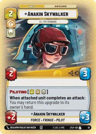 Anakin Skywalker - I'll Try Spinning (Foil) | Foil (36)  [Jump to Lightspeed  Weekly Play Promos]