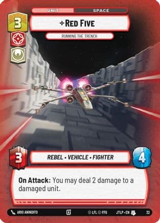 Red Five - Running the Trench (Foil) | Foil (32)  [Jump to Lightspeed  Weekly Play Promos]