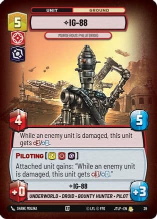 IG-88 - Murderous Phlutdroid (Foil) | Foil (29)  [Jump to Lightspeed  Weekly Play Promos]