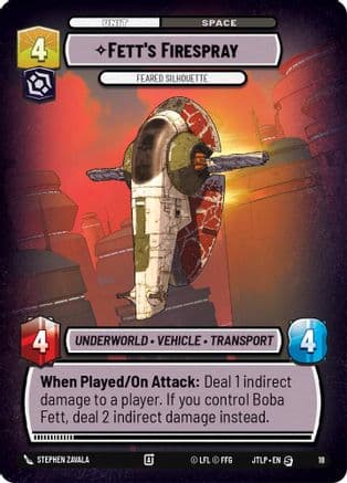 Fett's Firespray - Feared Silhouette |  (18)  [Jump to Lightspeed  Weekly Play Promos]