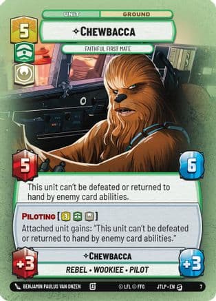 Chewbacca - Faithful First Mate |  (7)  [Jump to Lightspeed  Weekly Play Promos]