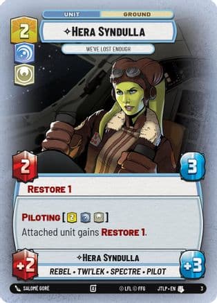 Hera Syndulla - We've Lost Enough |  (3)  [Jump to Lightspeed  Weekly Play Promos]