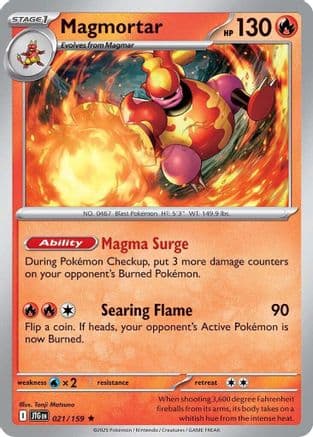 Magmortar 021- SV09 Journey Together Holofoil
