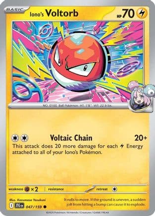 Iono's Voltorb 047- SV09 Journey Together