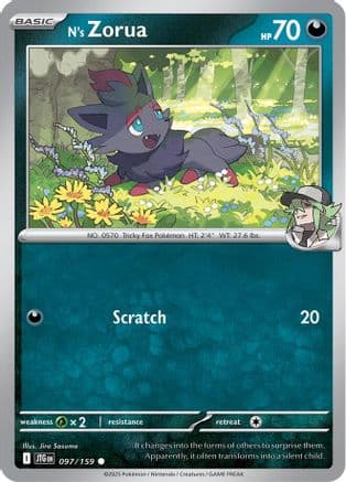 N's Zorua 097- SV09 Journey Together