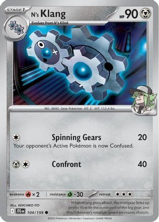 N's Klang 104- SV09 Journey Together Reverse Holofoil