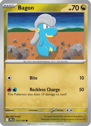 Bagon 112- SV09 Journey Together Reverse Holofoil