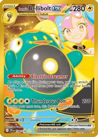 Iono's Bellibolt ex 188/159 - SV09 Journey Together Holofoil