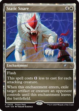 Static Snare (420) [Promo Pack: Tarkir: Dragonstorm]  Foil