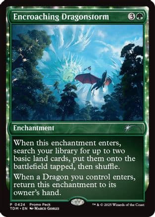 Encroaching Dragonstorm (424) [Promo Pack: Tarkir: Dragonstorm]  Foil