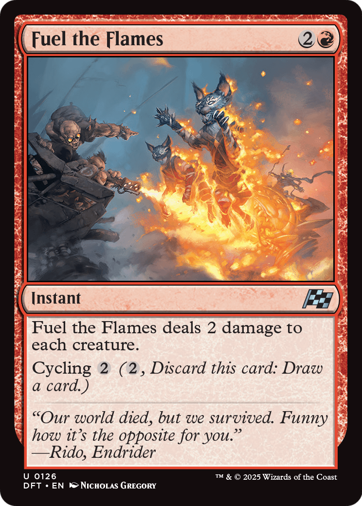Fuel the Flames |  Foil (126) [Aetherdrift]