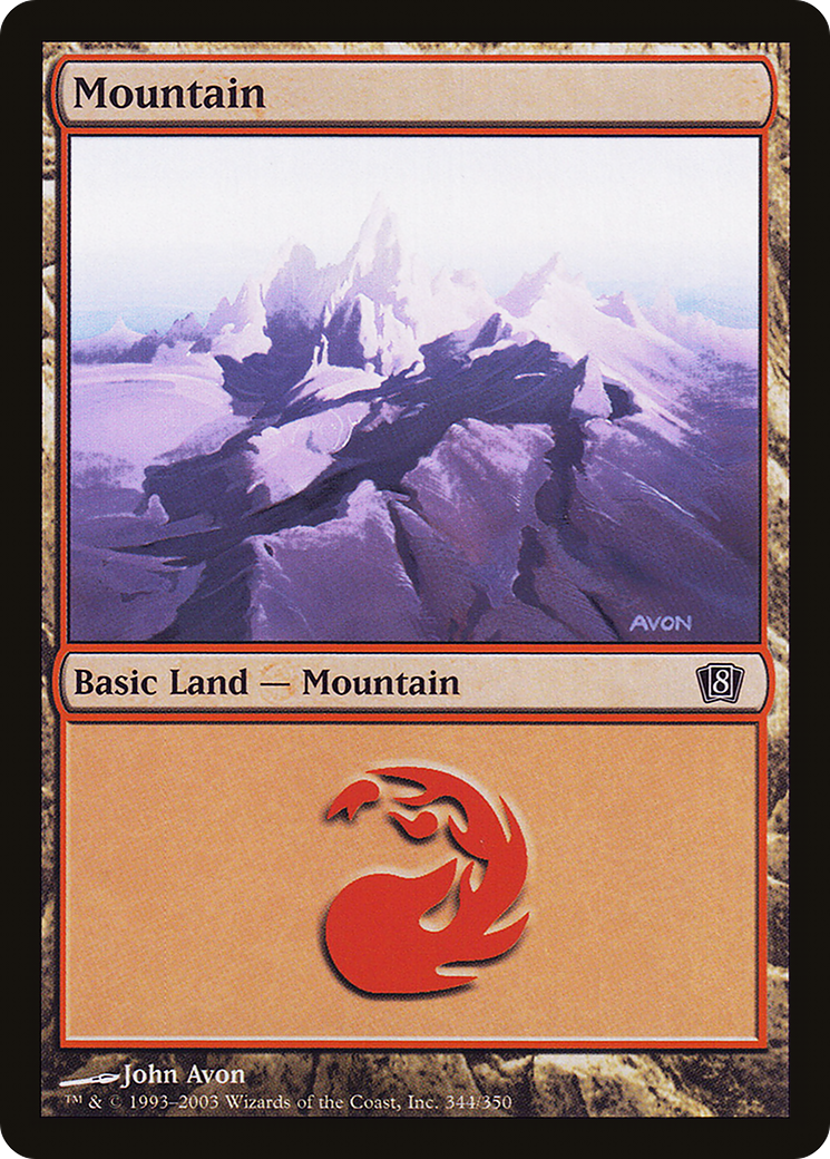 Mountain (344) [Eighth Edition] Foil