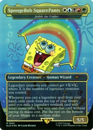 SpongeBob SquarePants - Jodah, the Unifier (Rainbow Foil) (1932) [Secret Lair Drop Series]  Foil