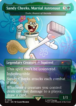 Sandy Cheeks, Martial Astronaut - Toski, Bearer of Secrets (Rainbow Foil) (1930) [Secret Lair Drop Series]  Foil