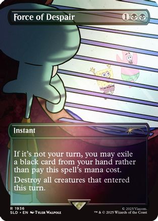 Force of Despair (Rainbow Foil) (1936) [Secret Lair Drop Series]  Foil