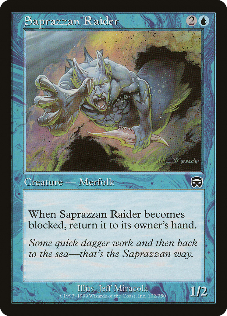 Saprazzan Raider [Mercadian Masques] Foil