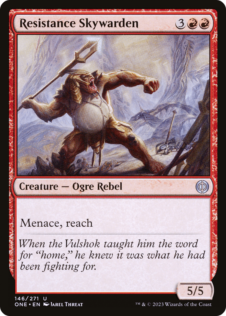 Resistance Skywarden [Phyrexia: All Will Be One] Foil