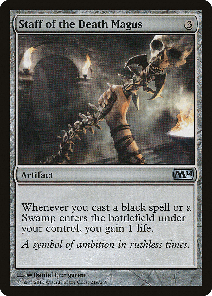 Staff of the Death Magus [Magic 2014] Foil