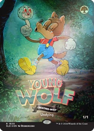 Young Wolf (Rainbow Foil) (1820) [Secret Lair Drop Series]  Foil