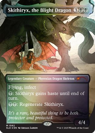 Skithiryx, the Blight Dragon (Rainbow Foil) (1562) [Secret Lair Drop Series]  Foil