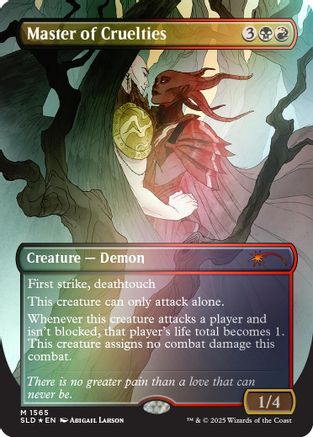 Master of Cruelties (Rainbow Foil) (1565) [Secret Lair Drop Series]  Foil