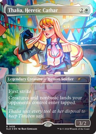 Thalia, Heretic Cathar (Rainbow Foil) (1428) [Secret Lair Drop Series]  Foil