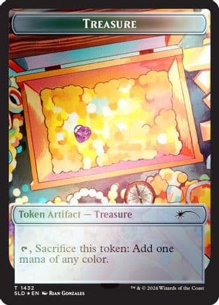 Treasure Token (1432) (Rainbow Foil) (1432) [Secret Lair Drop Series]  Foil