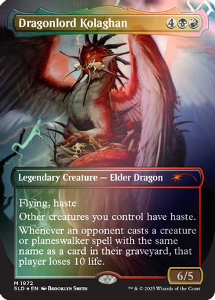 Dragonlord Kolaghan (1972) (Rainbow Foil) (1972) [Secret Lair Drop Series]  Foil