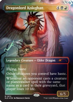 Dragonlord Kolaghan (1972) (Rainbow Foil) (1972) [Secret Lair Drop Series]  Foil