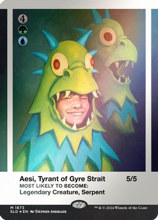 Aesi, Tyrant of Gyre Strait (Rainbow Foil) (1873) [Secret Lair Drop Series]  Foil