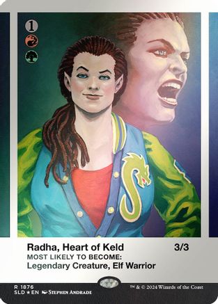 Radha, Heart of Keld (Rainbow Foil) (1876) [Secret Lair Drop Series]  Foil