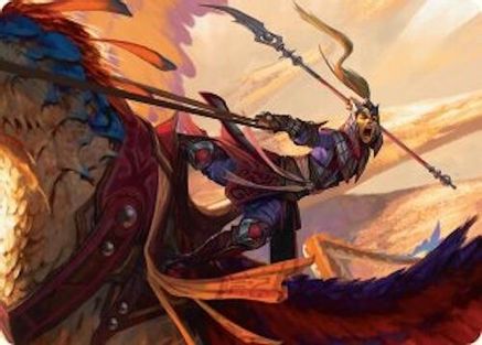 Dragonback Lancer Art Card (3/54) (003) [Art Series: Tarkir: Dragonstorm]