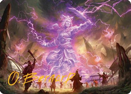 Smile at Death Art Card (4/54) (Gold-Stamped Signature) (004) [Art Series: Tarkir: Dragonstorm]