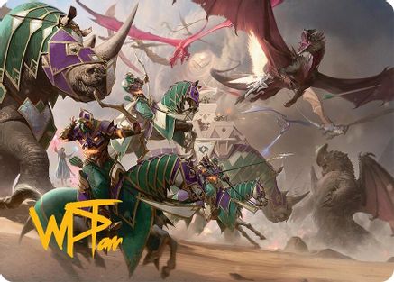 United Battlefront Art Card (5/54) (Gold-Stamped Signature) (005) [Art Series: Tarkir: Dragonstorm]