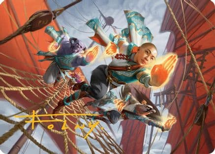 Aligned Heart Art Card (52/54) (Gold-Stamped Signature) (052) [Art Series: Tarkir: Dragonstorm]