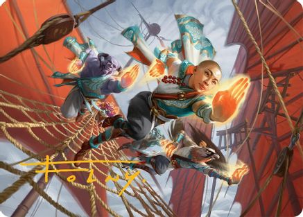 Aligned Heart Art Card (52/54) (Gold-Stamped Signature) (052) [Art Series: Tarkir: Dragonstorm]